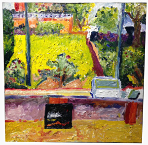 Rear Garden with Previous Painting